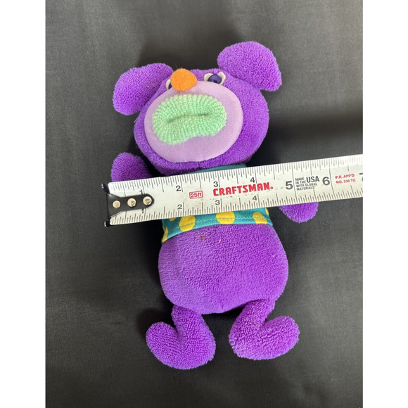 VTG 2010 Mattel/Fisher Price Sing A Ma Jig Plush~Purple/Polka Dot ~WORKS Chrty - Picture 8 of 9